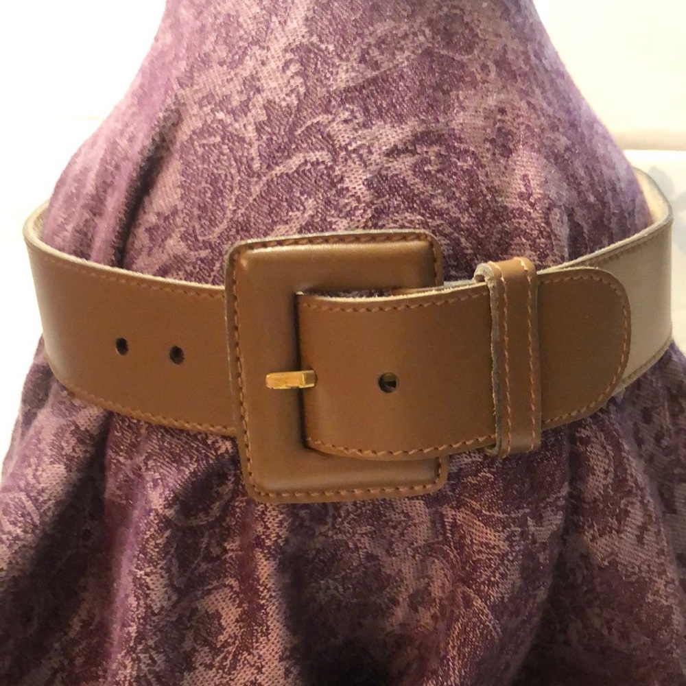 Vintage Calderon Belt Women’s Size S (25-28”/1.75”) Leather Brown 31” in length